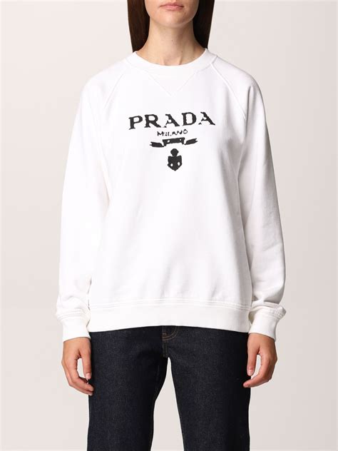 prada sweatshirt weiß